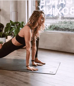 Woman in yoga pose